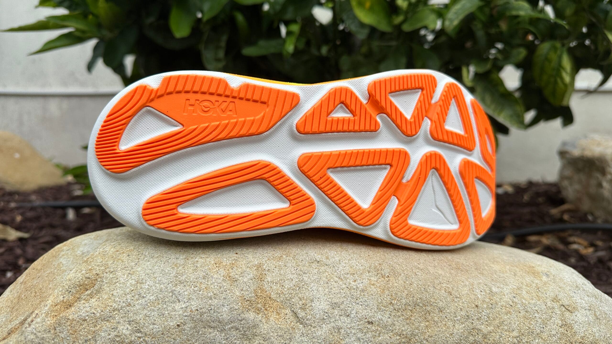 Look at the bottom tread of the new Hoka Clifton Pro road running stability shoe