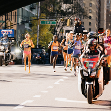 new york city marathon women pack runners