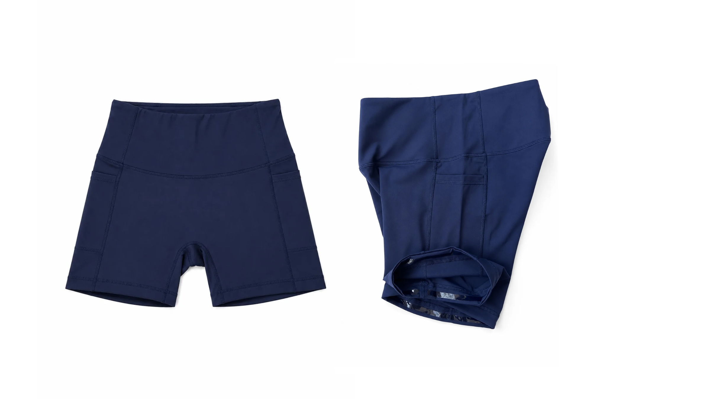blue biker shorts