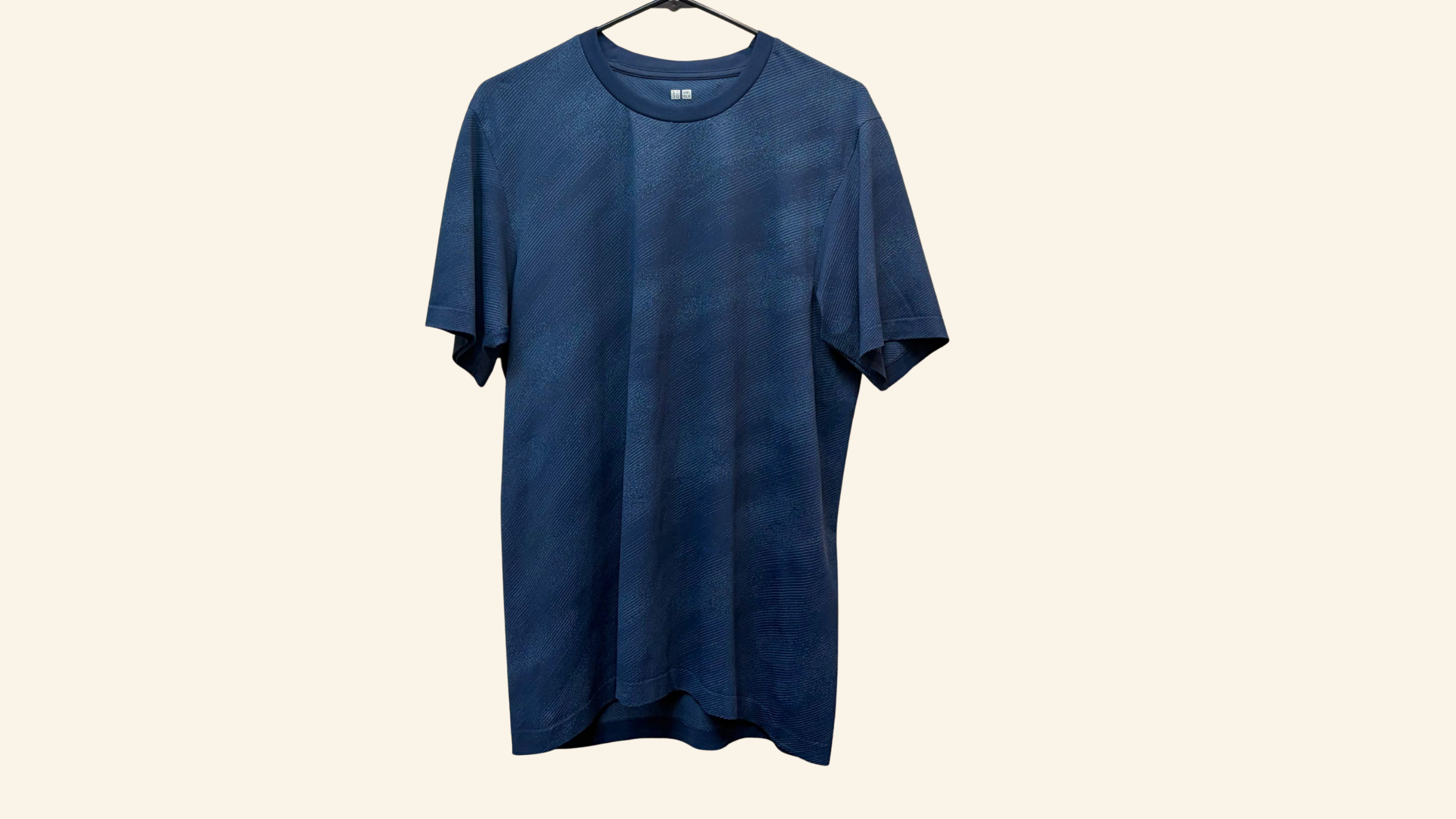 blue uniqlo shirt
