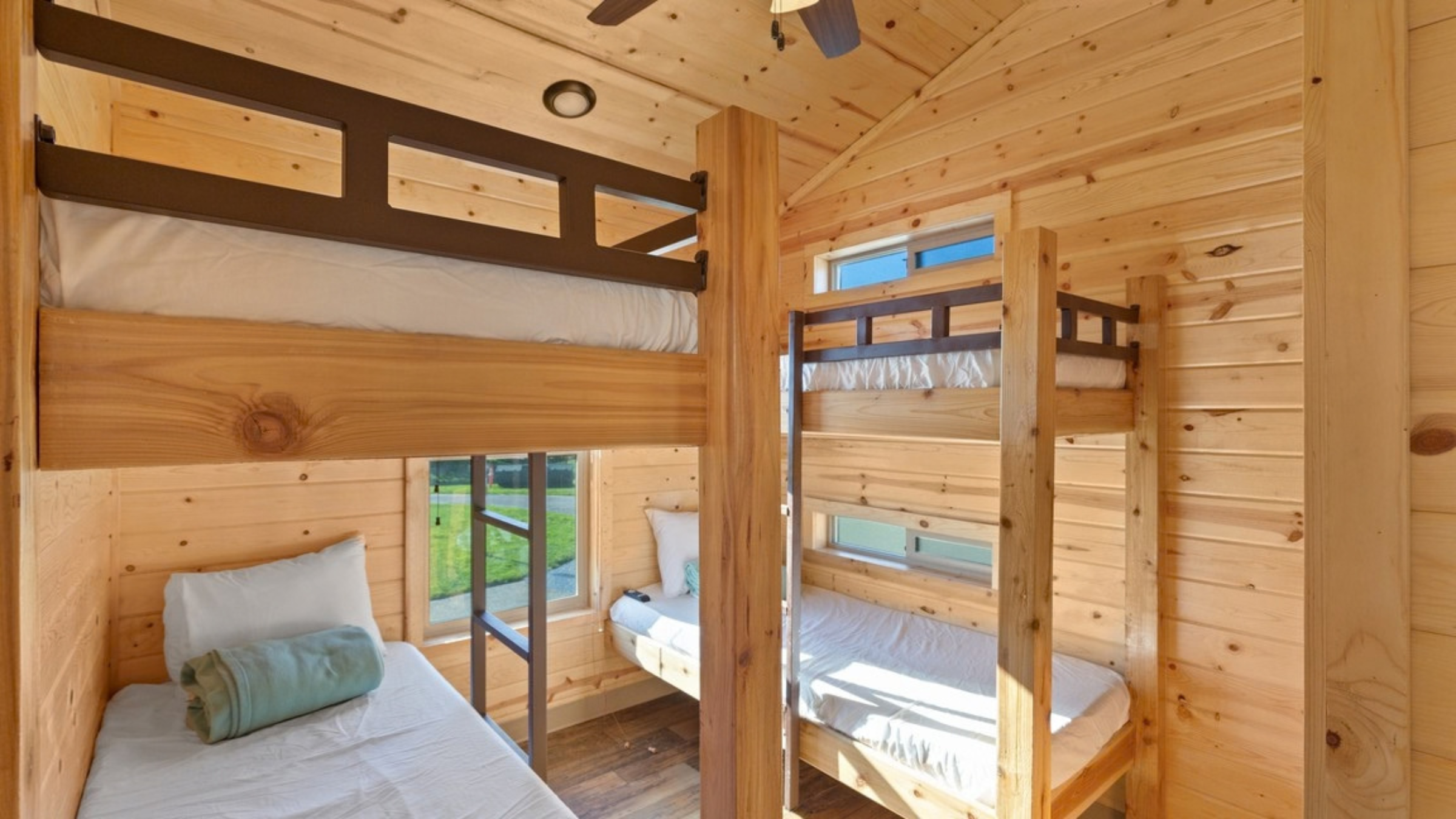 log cabin interior