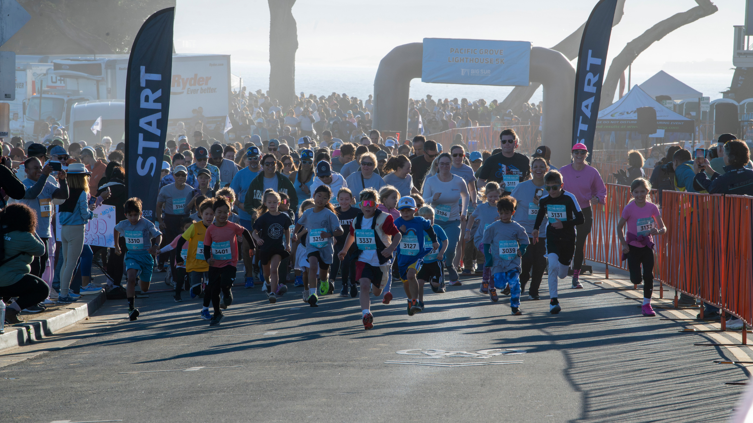 kids running 3k in monterey california